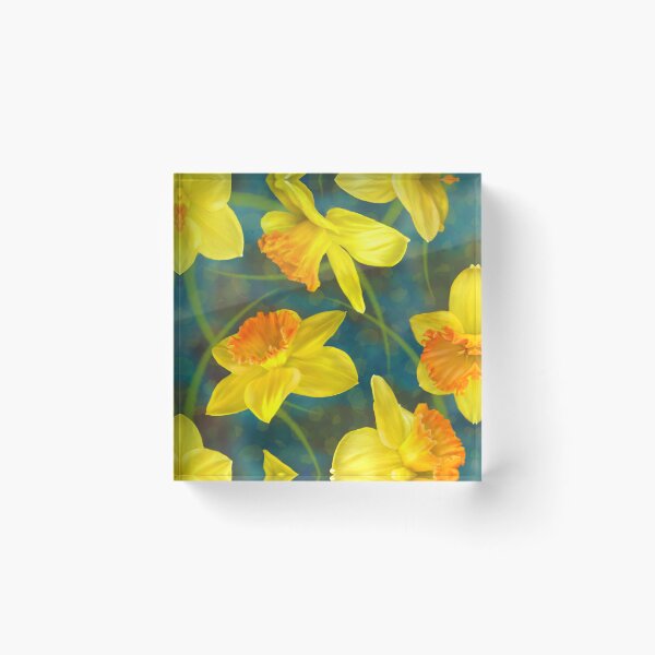 Item preview, Daffodil Repeated Pattern Seamless Design  designed and sold by Tina Veenstra.
