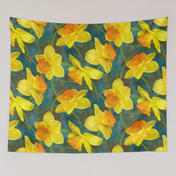 Item preview, Daffodil Repeated Pattern Seamless Design  designed and sold by Tina Veenstra.