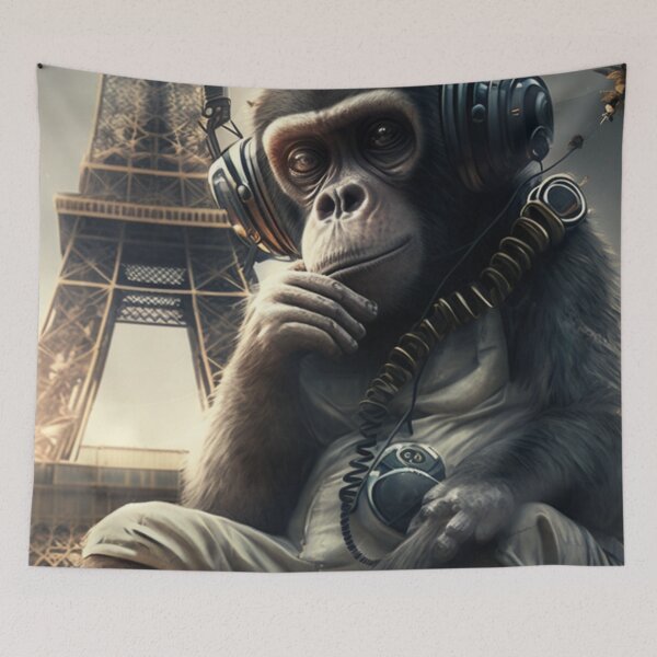 Item preview, Thoughtful Monkey designed and sold by DesignerDuds.