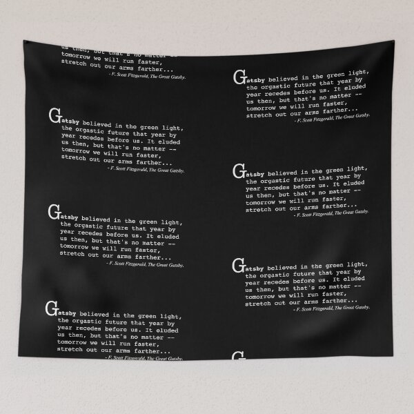Item preview, The Great Gatsby - F. Scott Fitzgerald Quote. (Black) designed and sold by jumifia.