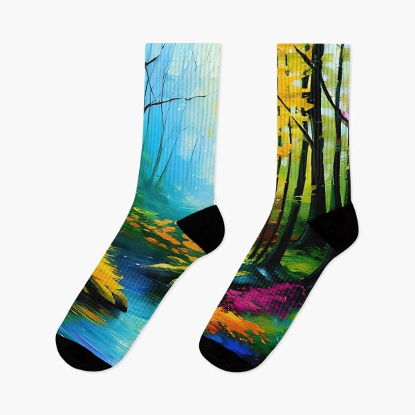 Item preview, Peaceful River Painting designed and sold by GangBangGang.