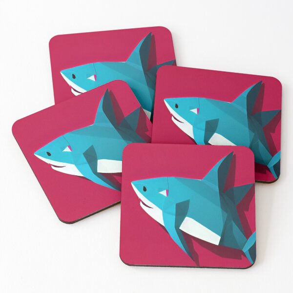 Item preview, Cartoon Shark Friend in Red designed and sold by fergyfilms.