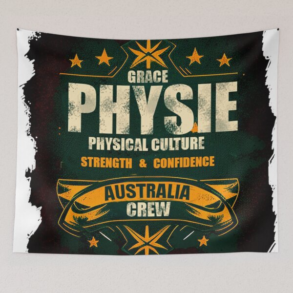 Item preview, Physie team, Physical Culture, Australia designed and sold by SmashLights.