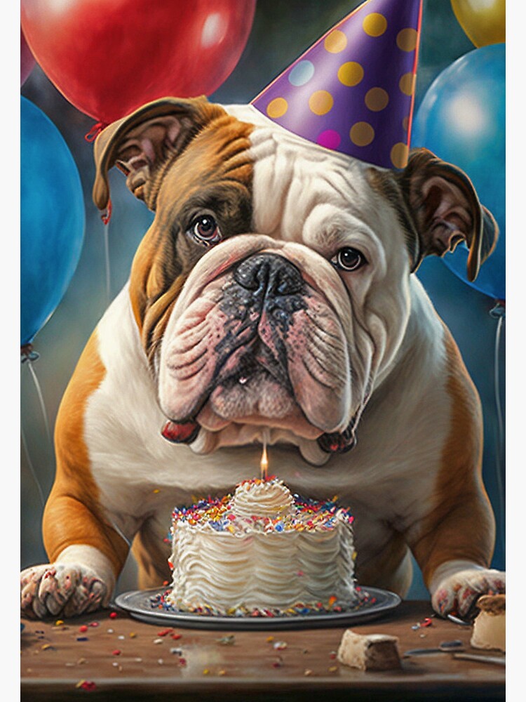 Bulldog birthday cake best sale