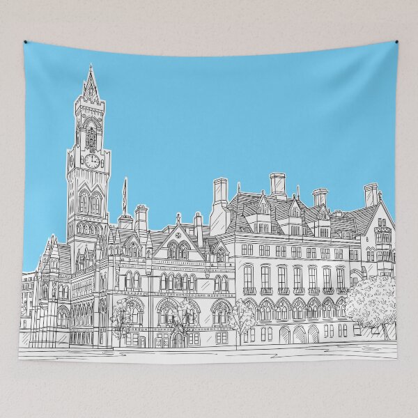 Item preview, Bradford City Hall (Pale Blue Version) designed and sold by Adam Regester.