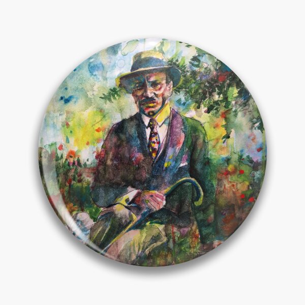 Item preview, RAINER MARIA RILKE - watercolor portrait .7 designed and sold by lautir.