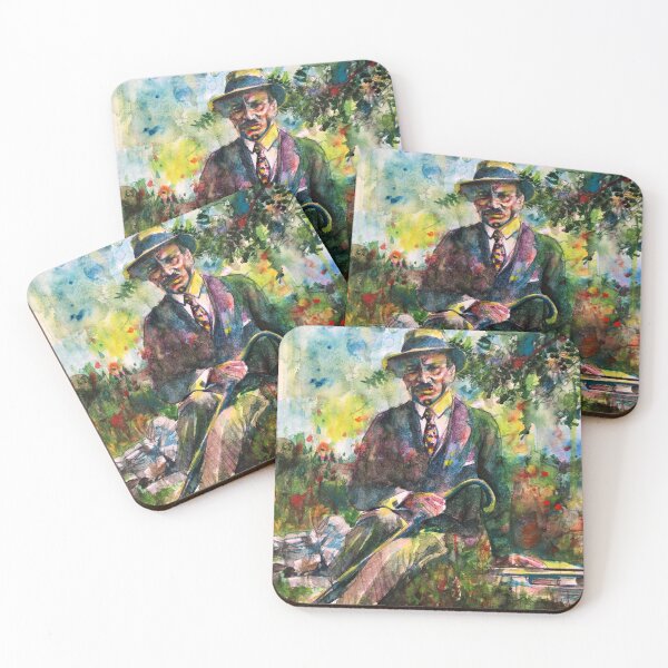 Item preview, RAINER MARIA RILKE - watercolor portrait .7 designed and sold by lautir.