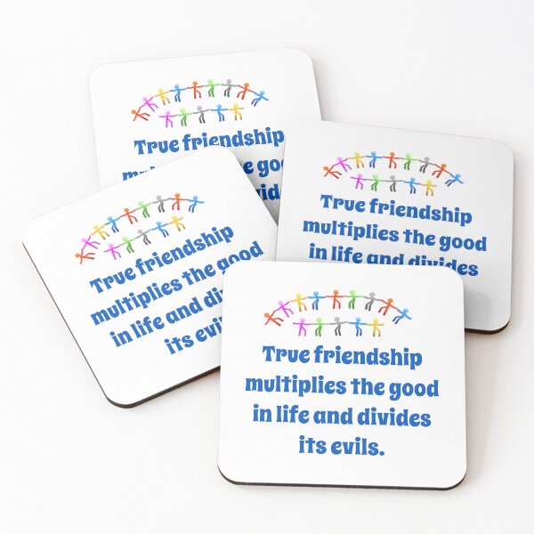Item preview, True Friendship Multiplies The Good - Friendship Quote  designed and sold by CrankyOldDude.