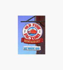 Old Fish Factory Restaurant sign Art Board