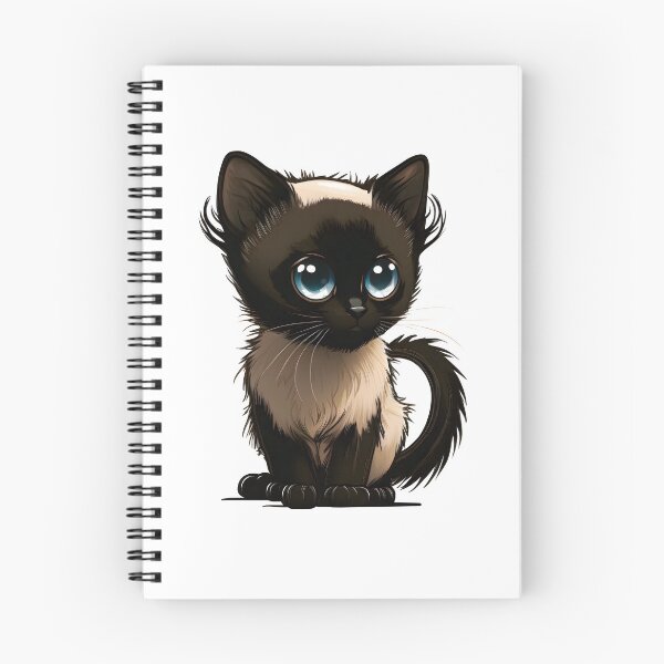 Item preview, Balinese cat | Balinese lover | Cute chibi style kitten designed and sold by Broskan.