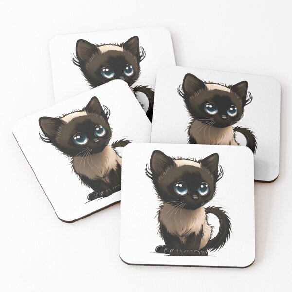 Item preview, Balinese cat | Balinese lover | Cute chibi style kitten designed and sold by Broskan.