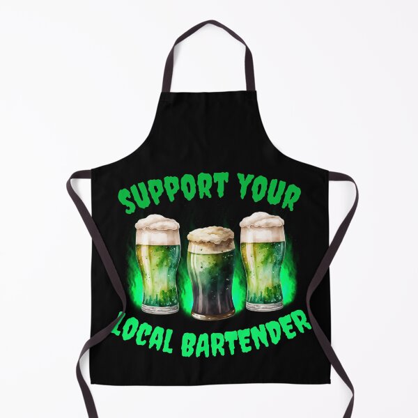 Item preview, Support your local bartender,funny st patricks day costume designed and sold by reka88.