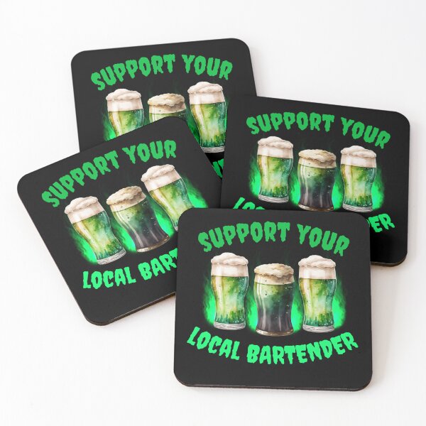 Item preview, Support your local bartender,funny st patricks day costume designed and sold by reka88.