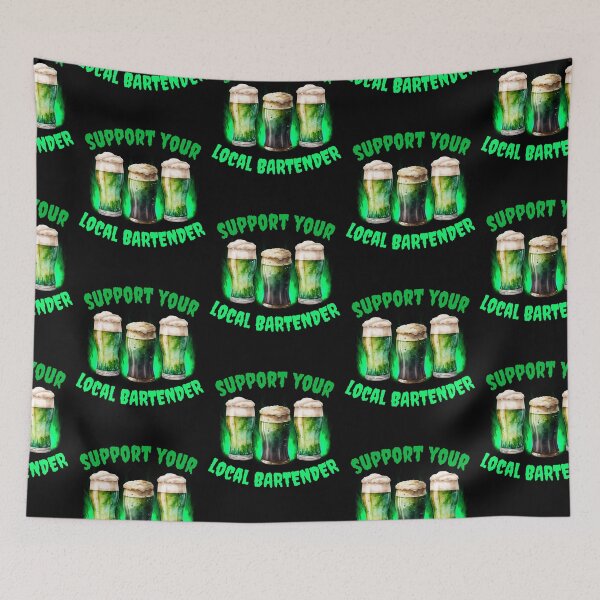 Item preview, Support your local bartender,funny st patricks day costume designed and sold by reka88.