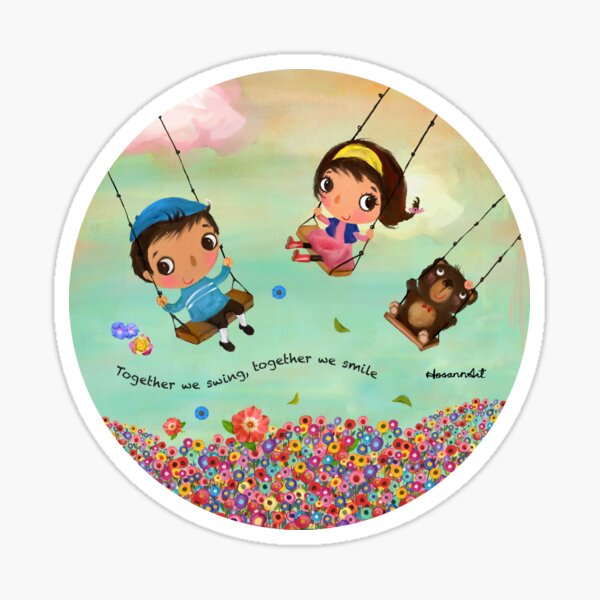 Item preview, Together We Swing Together We Smile designed and sold by hosannart.