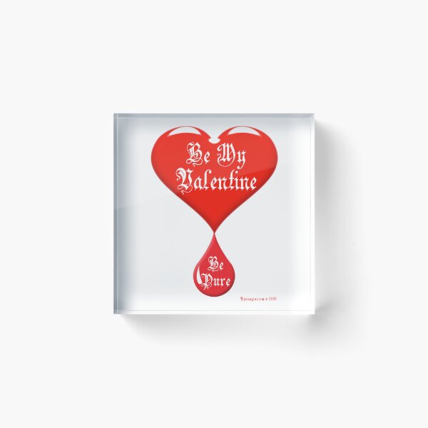 Valentine Acrylic Block