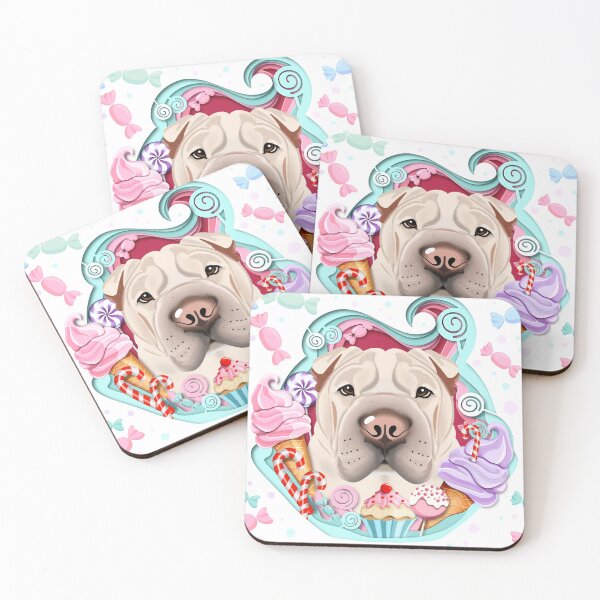 Item preview, A Shar Pei in the ice cream  designed and sold by SharPeiArt.