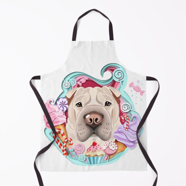 Item preview, A Shar Pei in the ice cream designed and sold by SharPeiArt.