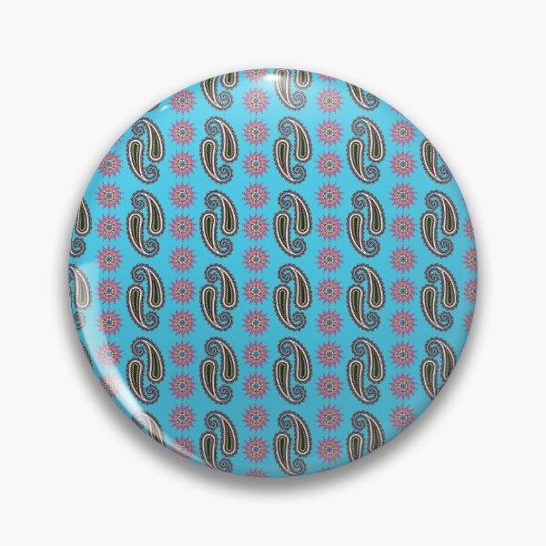 Item preview, Indo-Persian Art on Picton Blue designed and sold by ridhiandparidhi.