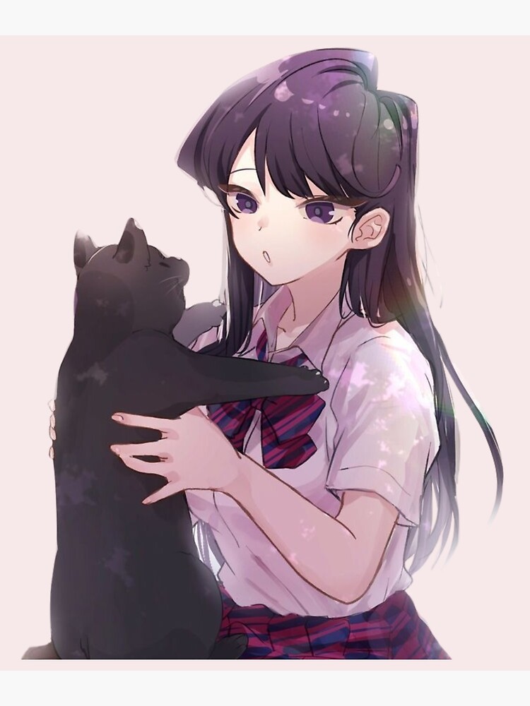 Komi-san Cat Ears Poster for Sale by darkerart