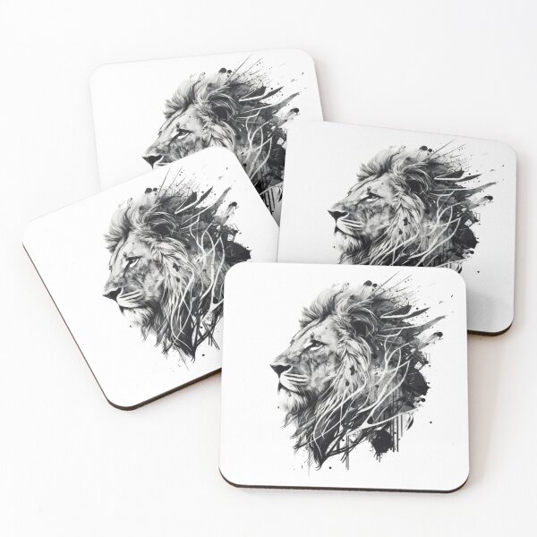 Item preview, watercolor lion designed and sold by CHADHOW.