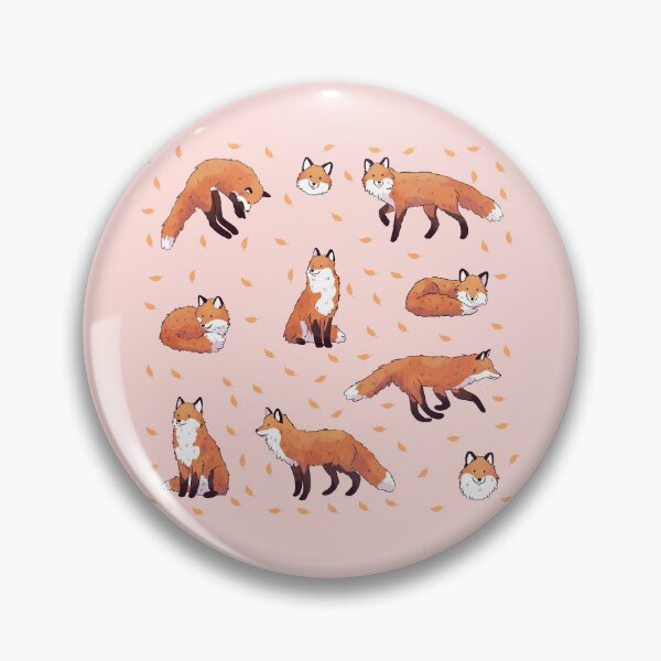 Item preview, Foxes cute illustration pack  - adorable fox pattern  designed and sold by Yarafantasyart.