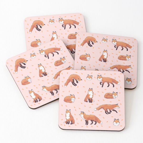 Item preview, Foxes cute illustration pack  - adorable fox pattern  designed and sold by Yarafantasyart.