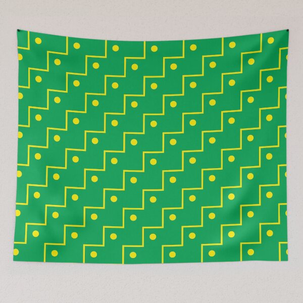 Item preview, Geometric Stairs with Circles Pattern | Yellow and Green  designed and sold by rsty11.