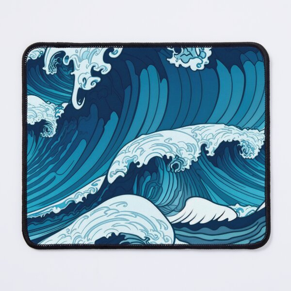 Item preview, Waves, abstract designed and sold by zeljana0504.