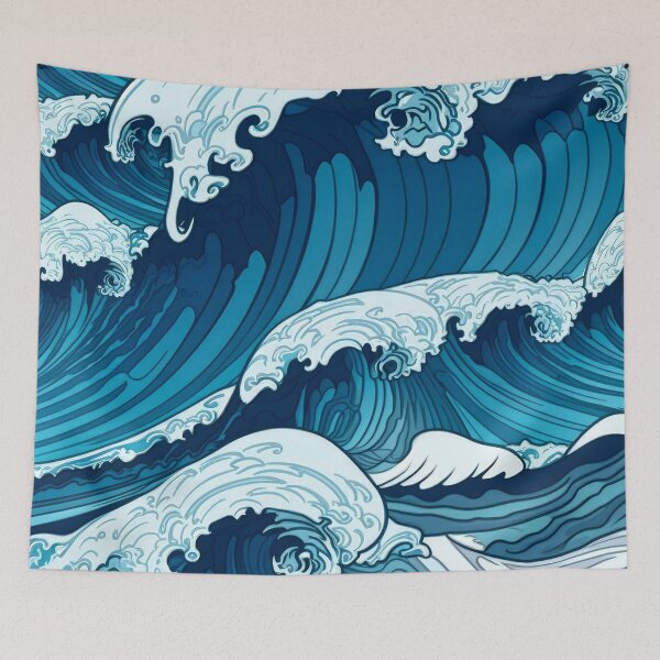 Item preview, Waves, abstract designed and sold by zeljana0504.