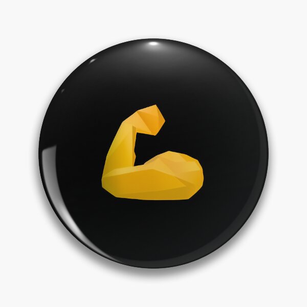Item preview, Low polygon design emoji bicep flex designed and sold by polygon-design.