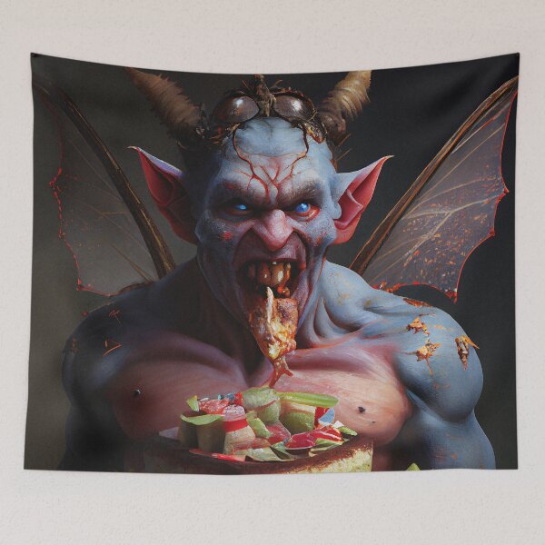 Item preview, Satanic Evil image of Satan and the Devil. designed and sold by The-Dark-Art.