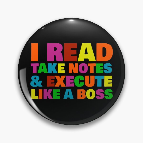 Item preview, I read take notes and execute like a boss designed and sold by Giovanni-c.