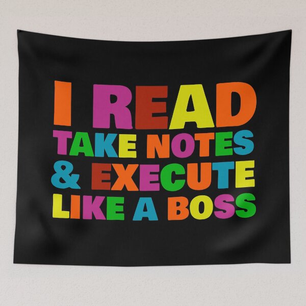 Item preview, I read take notes and execute like a boss designed and sold by Giovanni-c.