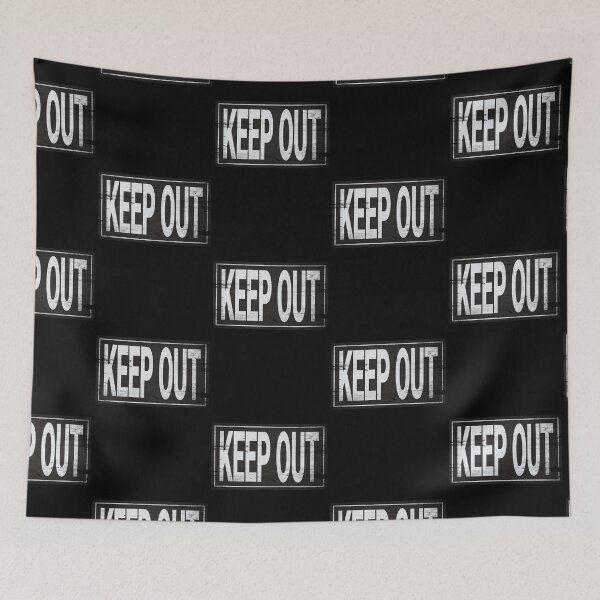 Item preview, Keep Out sign designed and sold by RoboRaphael.