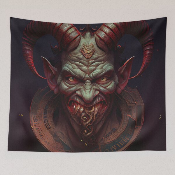 Item preview, Satanic Evil image of Satan and the Devil. designed and sold by The-Dark-Art.