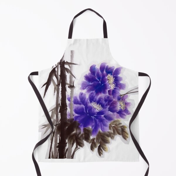 Item preview, chinese painting "purple peony with black bamboo" designed and sold by Leo-Fein.
