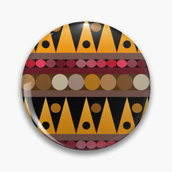 Item preview, Estampa colorida com círculos triângulos formas Afro designed and sold by GirlaineSQ.