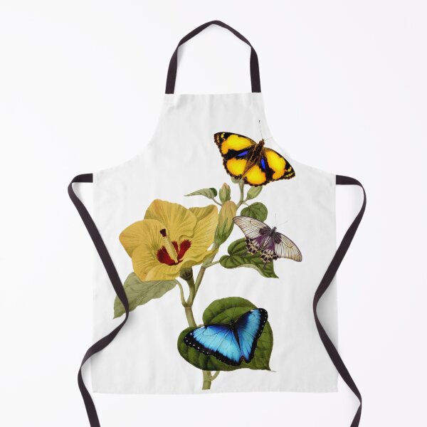 Artikelvorschau, Schmetterlingsmuster mit gelber Blume entworfen und verkauft von Shopaholicer.