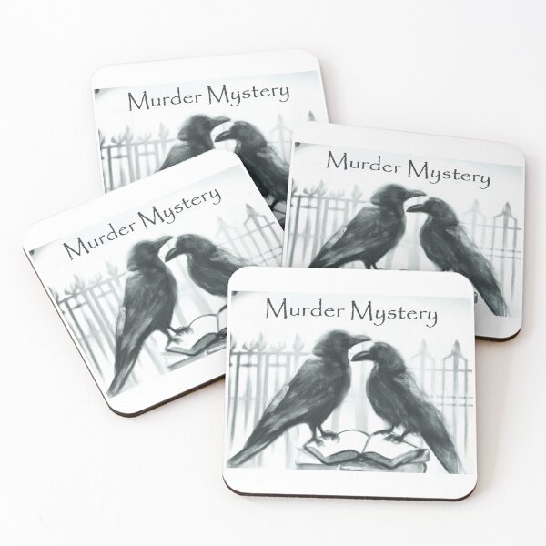 Item preview, Murder Mystery Crows on a Book designed and sold by TheScruffyGoose.