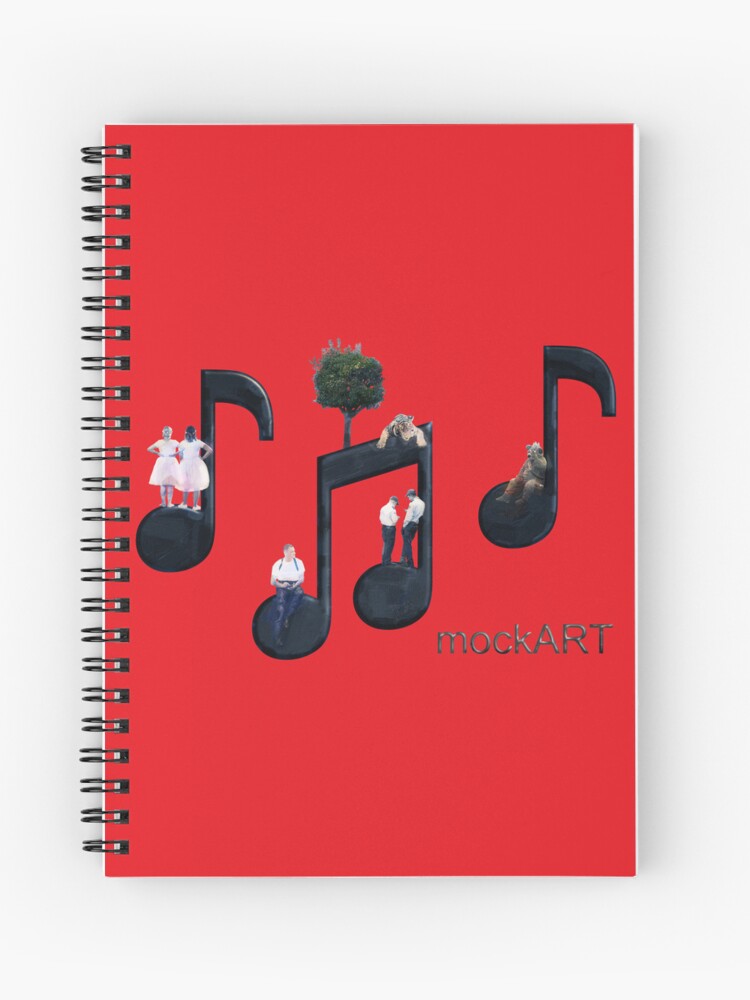 Thumbnail 1 of 3, Spiral Notebook, mockART - Play That High Note designed and sold by mockART.