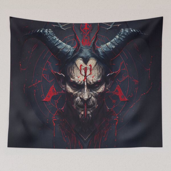 Item preview, Satanic Evil image of Satan the Devil. designed and sold by The-Dark-Art.