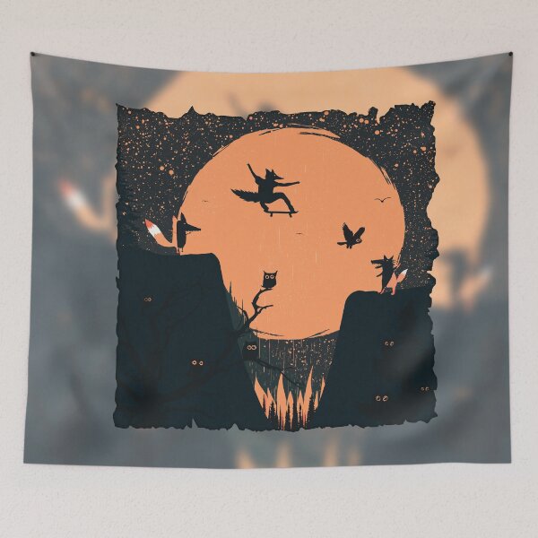 Item preview, Orange Moon and Skater Fox Punk  designed and sold by tabemisa.