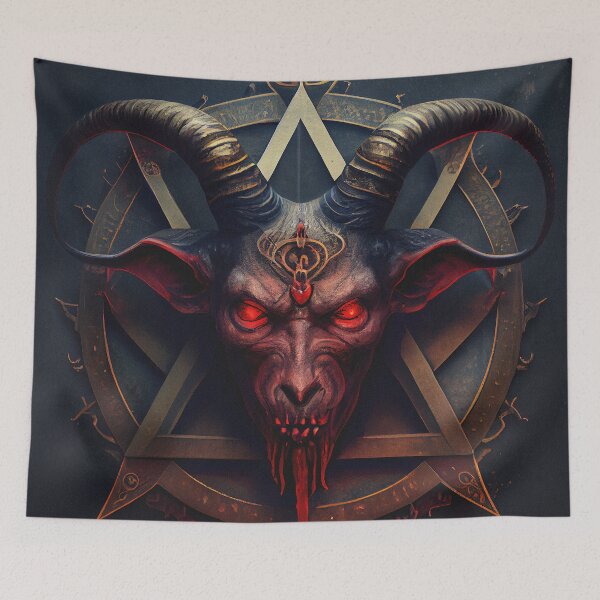 Item preview, Satanic Evil image of Satan the Devil. designed and sold by The-Dark-Art.