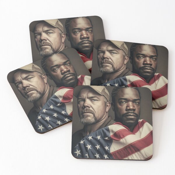 Item preview, White man and Black man Together in Peace designed and sold by DesignerDuds.