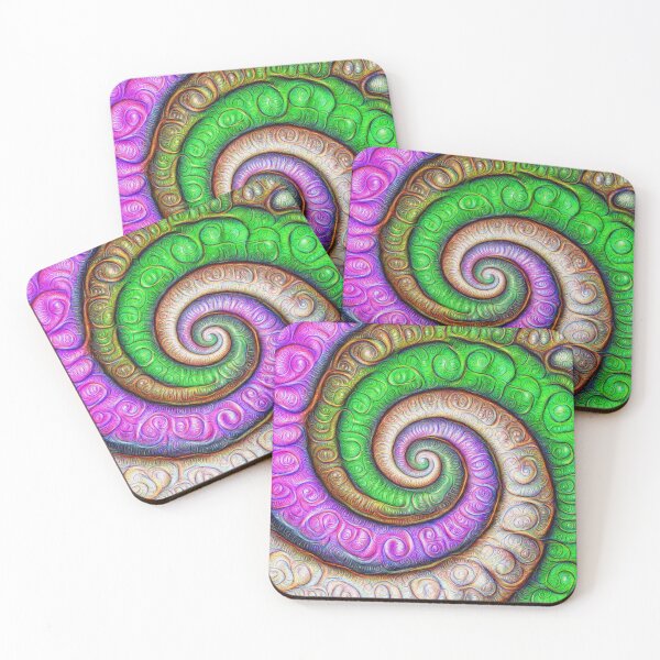 Item preview, Fibonacci spiral #DeepDream #Art designed and sold by blackhalt.