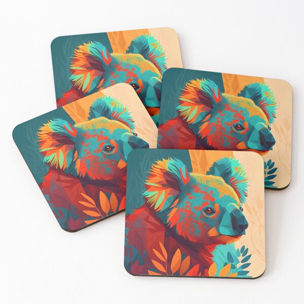 Item preview, A koala surrounded by leaves designed and sold by Warehouse46.