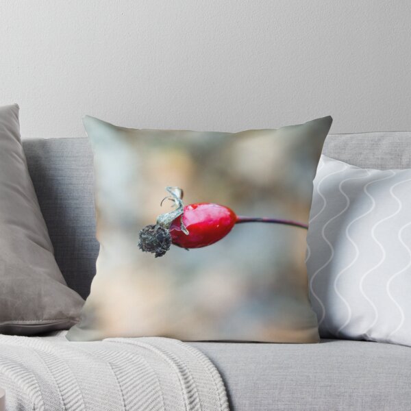 Item preview, Red Rosehip on a Wild Dog Rose designed and sold by Anastasia Kaneva.