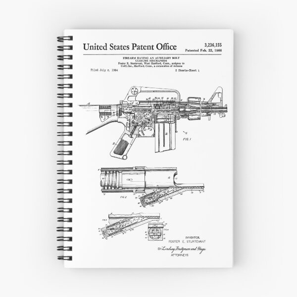 Item preview, Colt Automatic Rifle Patent Black designed and sold by Luve Store.