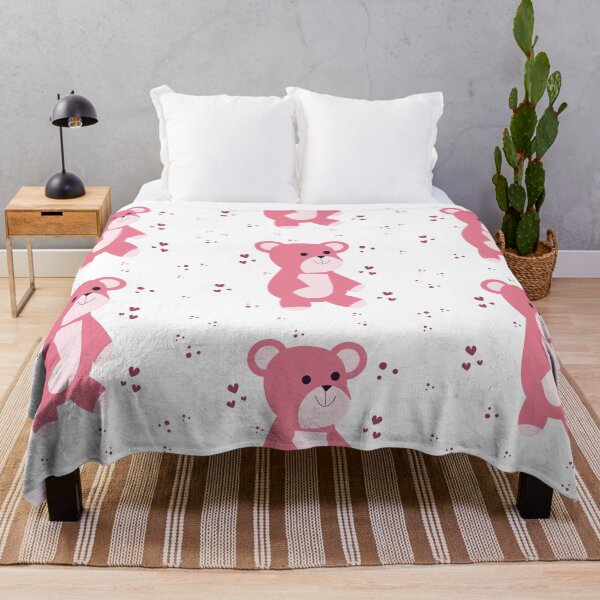 Item preview, a pink Valentine's Day teddy bear in love designed and sold by SabinArt.